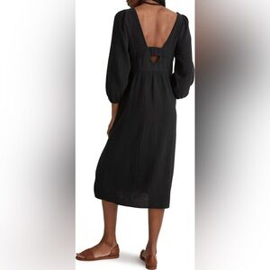 Madewell Lightspun V-Neck Midi Dress